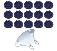 ECSiNG Set di 22 tacchetti da cricket a vite con chiave inglese blu, set di ricambio adatto per la maggior parte delle scarpe da ginnastica e palline, 22 x 10 mm
