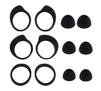 ECSiNG Set di 3 paia di auricolari compatibili con Samsung Galaxy Buds SM-R170 cuffie senza fili in silicone antiscivolo auricolari auricolari copertura Eargels S M L 3 misure nero