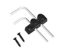 ECSiNG Staffa di fissaggio per chiave esagonale per chitarra, tremolo per basso, supporto esagonale interno in metallo, compatibile con Floyd Rose, nero