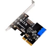 SilverStone SST-ECU04-E - SuperSpeed USB 3.1 interna interfaccia PCI-E Express Gen 2.0 2x, 10 Gbps, supporto basso profilo, chipset rossoriver ASIC