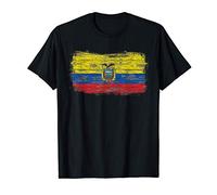 Ecuador bandiera nazionale rustica Maglietta