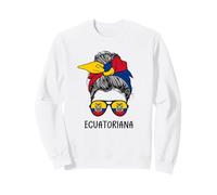 Ecuatoriana Girl Ecuadorian Heritage Ecuador Flag Felpa