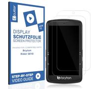 Ecultor 2x pellicola protettiva 3D compatibile con Bryton Rider S810, Flessibile, 100% copertura, Fingerprint-ID Compatibile, Protezione schermo