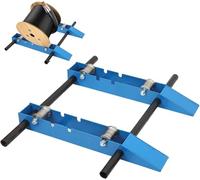 ECUTEE Dispensatore di Cavi in Acciaio ad Alta Resistenza, Supporto Rotante 2000 kg Classe Industriale, Svolgitore per Bobine Ø30-120cm, Portabobine Con Rullo Regolabile A 3 Livelli