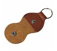 ECwtpndf Portaplettri da chitarra con portachiavi, Borsa for plettro for chitarra multicolore da 20 pezzi. Portachiavi porta plettri portatile in pelle PU(Brown)