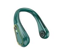 ECwtpndf Ventilatore da collo portatile, Ventilatore da collo portatile, USB senza lama a 5 velocità LED multicolore