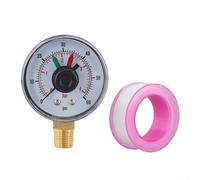 ECX271261 Manometro per piscina Hayward Star-Clear, Plus cartuccia e valvole filtro a sabbia multi-porta, struttura in ottone, quadrante oro/nero,