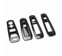 ECZDDEFS Interruttori a Pulsante per Auto per Peugeot 308 Car Window Switch Cover Vetro Sollevatore Pannello Decorazione Adesivo Accessori Auto Interruttore Finestra(Carbon Fiber Pattern)