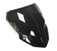 ECZDDEFS Parabrezza CUPOLINO Moto Parabrezza Doppia Bolla Accessori Deflettore Moto per Kawasaki Z500 Z 500 SE ABS 2024 2025 Nero Policarbonato