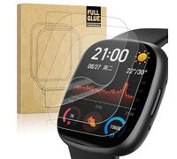 ECZOIL 4 Pezzi Protezione Schermo per Fitbit Versa 4, Senza Bolle Antigraffio Alta Definizione Qualità Superiore Trasparente Morbido TPU Pellicola Protettiva Ultra Sottile