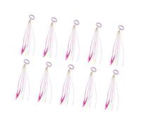 Ed elegante fascia per capelli arcobaleno principesse treccia lunga coda di cavallo intrecciata per feste di ragazze e accessori per capelli