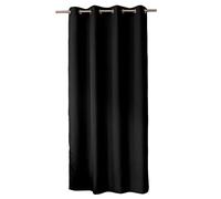 ED ENJOY HOME Basic Tenda Decorativa, Poliestere, Nero, 140 x 240 cm