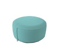 ED ENJOY HOME Pouf da esterno rotondo gonfiabile, turchese, 55 x 55 cm, con fodera collezione giardino Costa