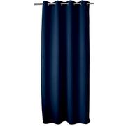ED ENJOY HOME Réglisse Tende oscuranti con Filo Nero con 8 Occhielli Navy, Poliestere, Blu Marino, 140 x 240 cm