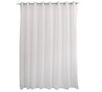 ED ENJOY HOME - Tenda bianca grande larghezza - 300 x 240 cm - 16 occhielli argentati - diametro 4 cm - 100% poliestere sabbiato - Collezione sabbiata