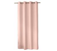 ED ENJOY HOME Tenda decorativa con occhielli argentati, 140 x 240 cm, rosa antica, 100% poliestere, satinata, collezione Basic