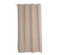 ED ENJOY HOME - Tenda Dune - 8 occhielli argentati, diametro 4 cm, 80% cotone riciclato, 20% poliestere, colore sabbia, 140 x 240 cm