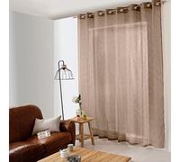 ED ENJOY HOME - Tenda Maya 300 x 240 cm, colori Vison, 16 occhielli in metallo argentato, diametro 4 cm, altri colori gamma Maya