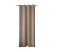 ED ENJOY HOME Tenda oscurante con occhielli argentati, beige naturale, altezza grande, 140 x 280 cm, 100% poliestere, tessuto certificato Oeko-TEX, collezione liquirizia