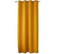 ED ENJOY HOME Tenda oscurante con occhielli argentati, giallo senape, 140 x 240 cm, 100% poliestere, tessuto certificato Oeko-TEX, collezione liquirizia