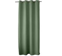 ED ENJOY HOME Tenda oscurante con occhielli argentati, verde argilla, 140 x 240 cm, 100% poliestere, tessuto certificato Oeko-TEX, collezione liquirizia