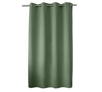 ED ENJOY HOME Tenda oscurante con occhielli argentati, verde argilla, 140 x 180 cm, 100% poliestere, tessuto certificato Oeko-TEX, collezione liquirizia