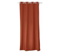 ED ENJOY HOME Tenda termica oscurante in terracotta, 135 x 240 cm, occhielli in metallo, anti-calore, anti-freddo, per camera da letto e soggiorno
