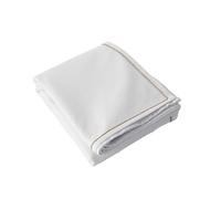 ED Enjoy Home - Tovaglia bianca idrorepellente 140 x 240 cm, effetto lino, 80% cotone e 20% poliestere, cotone riciclato 180 g/m², collezione decorazione da tavolo da esterno Lina, motivo campagna