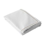 ED Enjoy Home - Tovaglia bianca idrorepellente 140 x 300 cm, effetto lino, 80% cotone e 20% poliestere, cotone riciclato 180 g/m², collezione decorazione da tavolo da esterno Lina, motivo campagna