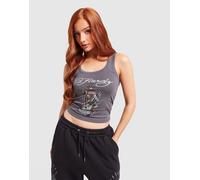 Ed Hardy Canotta Skull Diamante, grigio XL