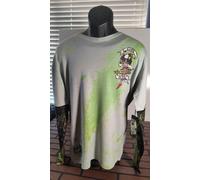 Ed Hardy Di Christian Audigier - Vita E Gloria Maglione Verde Vtg ~Nuovo~ L-2XL