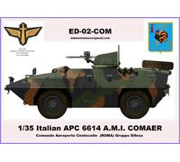 ED Italian APC 6614COMando AERonautica Gruppo Difesa ROMA Resin w/ Decals 1/35