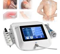 Ed Macchina per Terapia Ad Onde D'urto Massaggiatore Muscolare Corpo a Onde D'urto Con 10 Testine Massaggianti - Touch Screen - Frequenza 1-16 Hz,12 Modalità Tra Cui Scegliere