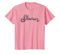 Ed Sheeran Cursive Logo Maglietta, Bambini, Rosa, 8 Anni