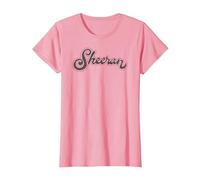 Ed Sheeran Cursive Logo Maglietta, Donna, Rosa, XXL