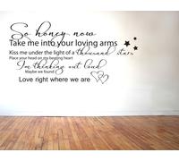 Ed Sheeran - Thinking Out Loud Lyrics - Vinile Adesivo Decal Trasferimento