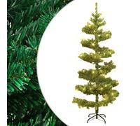 Ed Spiral Christmas Tree, 150 cm Green Artificial Holiday Decor with 120 Warm White s, 8 ing Modes, Sturdy Steel Stand, PVC Tips, USB Powered for Indoor Home Decoration