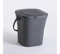 EDA Cestino Compost, Poli propilene, Grigio, 24.8x23.8x24.3