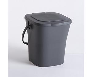EDA Cestino Compost, Poli propilene, Grigio, 24.8x23.8x24.3
