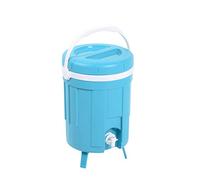 EDA Fontaine 8 L ISOTHERME avec Pieds DE REHAUSSE - POIGNEE TOTALEMENT ISOLEE, COUVERCLE COMPRIS Dim.: E 27 X H39 CM avec Pieds Bleu Turquoise - INT. Blanc 10196 B.TU/BL CX6