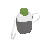 EDA _ GOURDE 1 L ISOTHERME AVEC BANDOULIERE DIM. 13,5 X 9,5 X 23 CM _ GRIS GALET - VERT MATCHA - BLANC _ 10885 G.GL/V.MC CX25