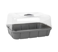 EDA - Mini Serra da coltivazione 5,7 litri - Dimensione M - 38 x 25,5 x 19 cm - Grigio Antracite