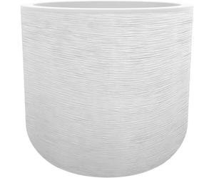EDA PLASTIQUE - Pot rond 50 cm GraphitUp - 67 L - Blanc ceruse