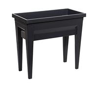 EDA Spazio orto su gambe City Veg&Table - 76 x 38,5 x H 68 cm - 57 L - Grigio antracite