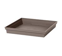 EDA Plastiques - Sottovaso Toscane quadrato, rif. 13644 BL SX6, 26,7 x 26,7 x 3,8 cm