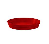 EDA Plastiques Toscane piattino diam 15 cm, Toscane, Rosso Rubino, 15 x 15 x 3 cm, 13622 R. RU SX6
