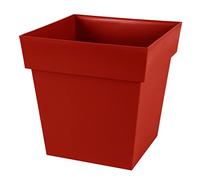 EDA Plastiques Vaso Quadrato Toscane, 39 x 39 x 39 cm, 13627 BL SX3