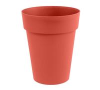 EDA - Vaso da fiori a forma di mezza altezza Toscana Ø 44 cm - Volume 50 L - Ø 44 x H.53 cm - Arancia Terra battuta