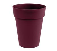 EDA - Vaso da fiori a forma di mezza altezza Toscana Ø 44 cm - Volume 50 L - Ø 44 x H.53 cm - Rosso Borgogna