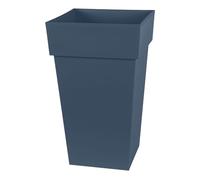 EDA Plastiques Vaso quadrato alto Toscano 62 l 39 x 39 x 65 cm Blu jeans